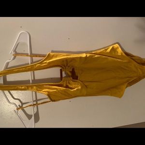 Yellow bodysuit